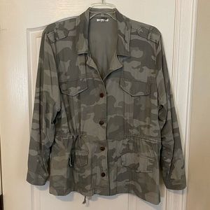 Maurices gray/green utility jacket size 3